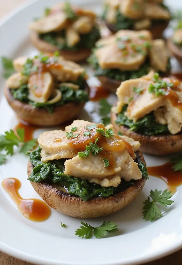 30 Ground Turkey Recipes Gluten Dairy Free And Delicious - 5. Turkey and Spinach Stuffed Mushrooms