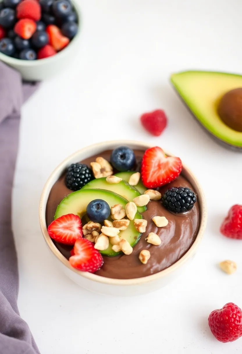 30 High Protein Vegan Gluten Free Recipes To Fuel Your Day - 15. Chocolate Avocado Pudding