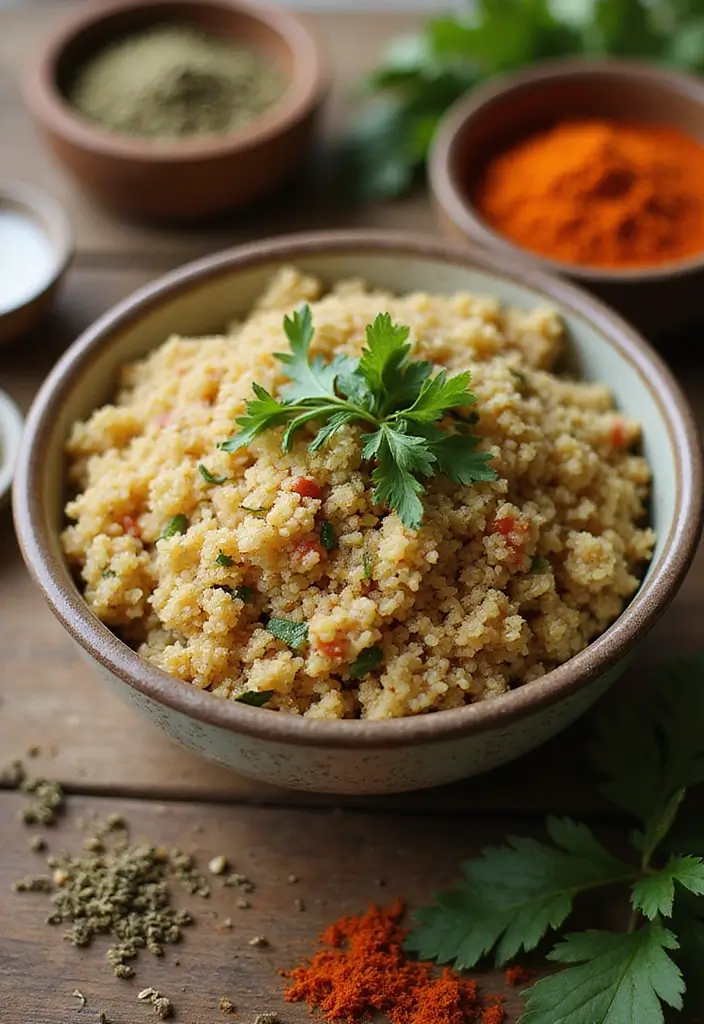 30 High Protein Vegan Gluten Free Recipes To Fuel Your Day - 16. Spiced Quinoa Pilaf