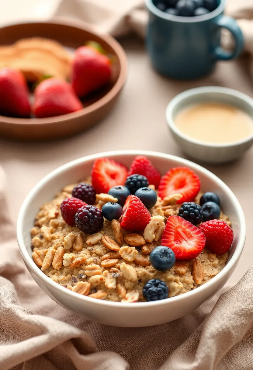 30 High Protein Vegan Gluten Free Recipes To Fuel Your Day - 22. Vegan Baked Oatmeal