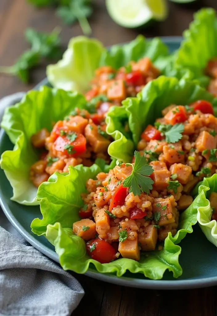 30+ Low Carb Gluten Free Dairy Free Recipes For Healthy Eating 20 30+ Low Carb Gluten Free Dairy Free Recipes For Healthy Eating - 20. Spicy Tuna Salad Lettuce Wraps
