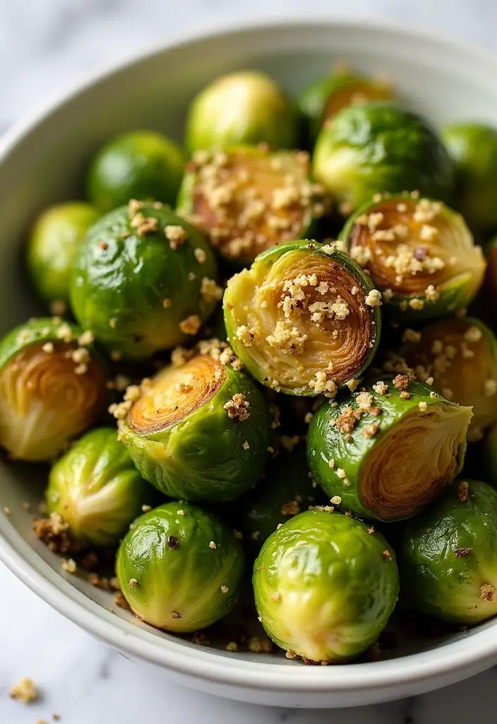 30+ Low Carb Gluten Free Dairy Free Recipes For Healthy Eating 6 30+ Low Carb Gluten Free Dairy Free Recipes For Healthy Eating - 6. Garlic Parmesan Roasted Brussels Sprouts