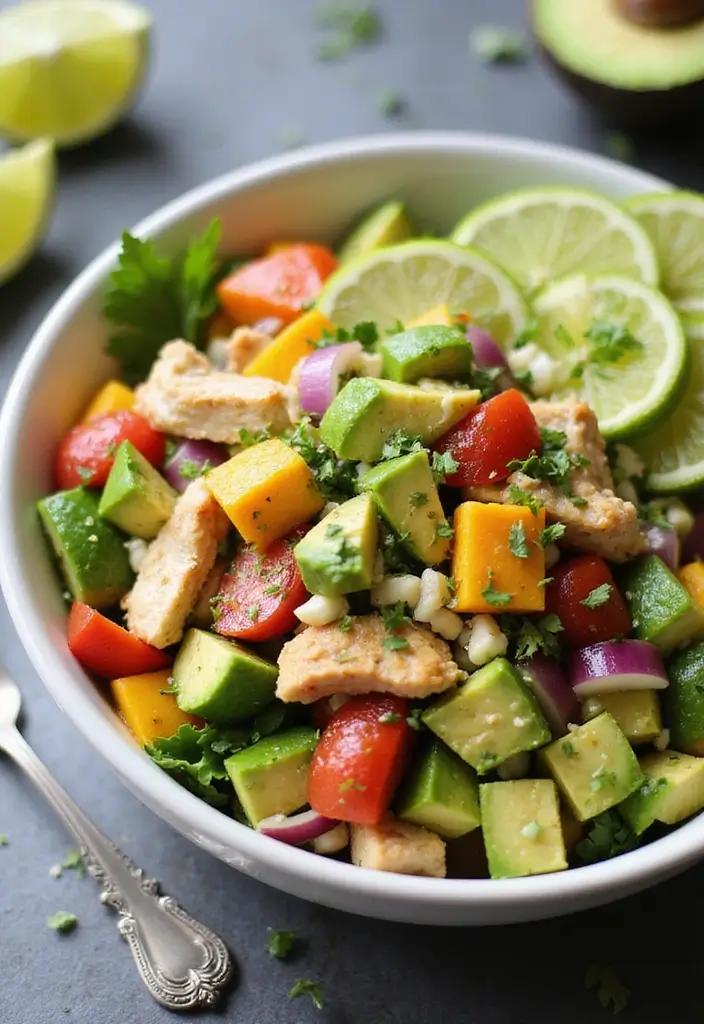 30+ Low Carb Gluten Free Dairy Free Recipes For Healthy Eating 9 30+ Low Carb Gluten Free Dairy Free Recipes For Healthy Eating - 9. Chicken Avocado Salad