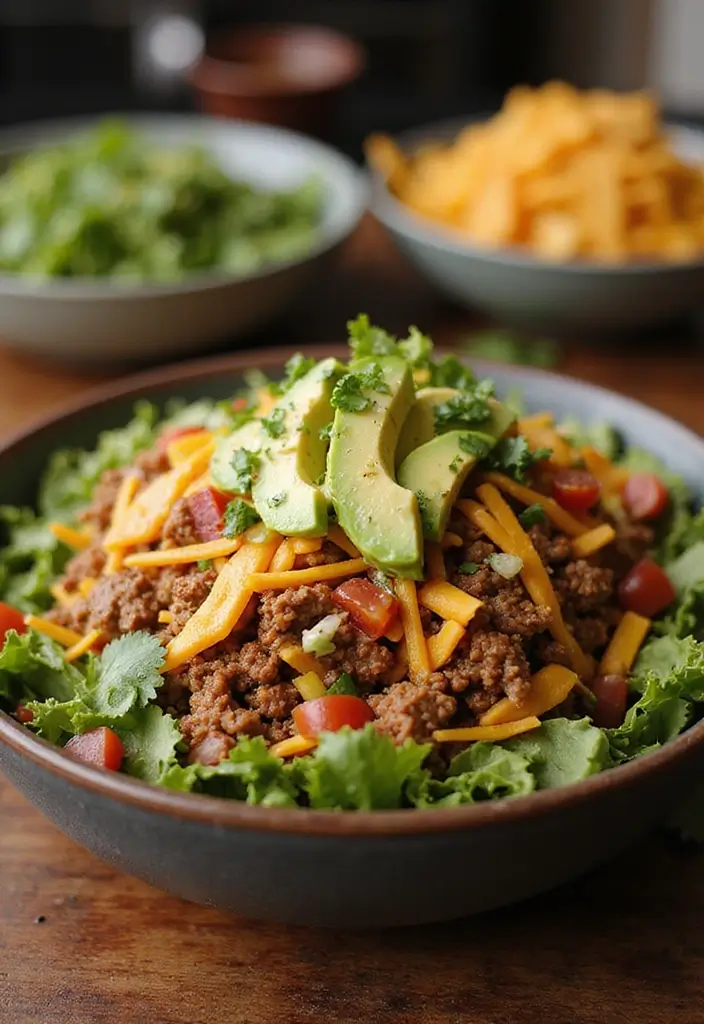 30 Low Carb Gluten Free Recipes Dinner Ideas You Will Love - 13. Taco Salad