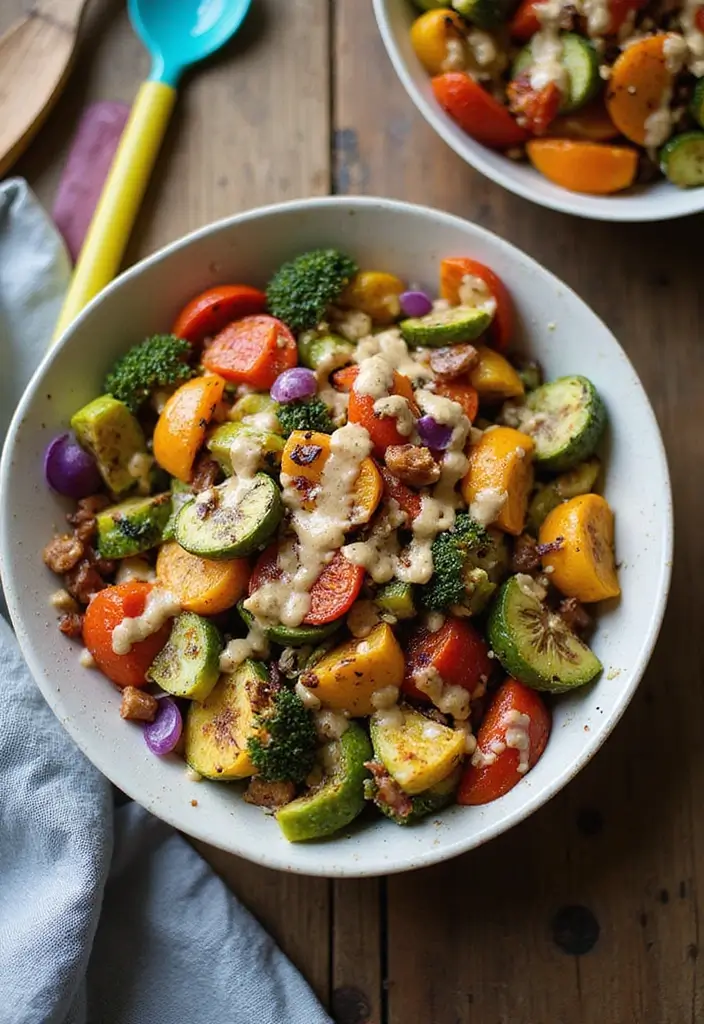 30 Low Carb Gluten Free Recipes Dinner Ideas You Will Love - 18. Roasted Veggie Bowl