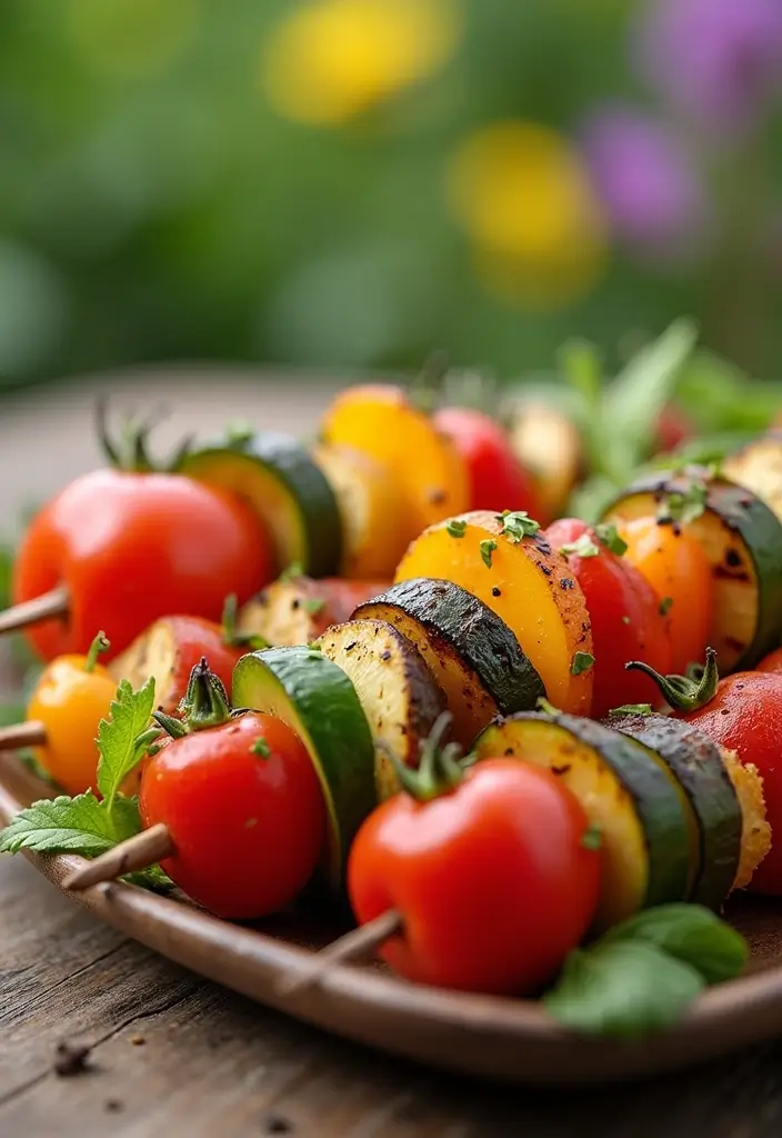 30 Low Carb Gluten Free Recipes Dinner Ideas You Will Love - 23. Grilled Vegetable Skewers