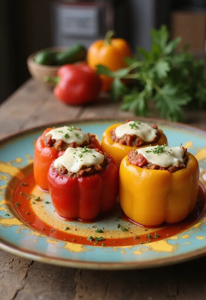 30 Low Carb Gluten Free Recipes Dinner Ideas You Will Love - 9. Stuffed Bell Peppers