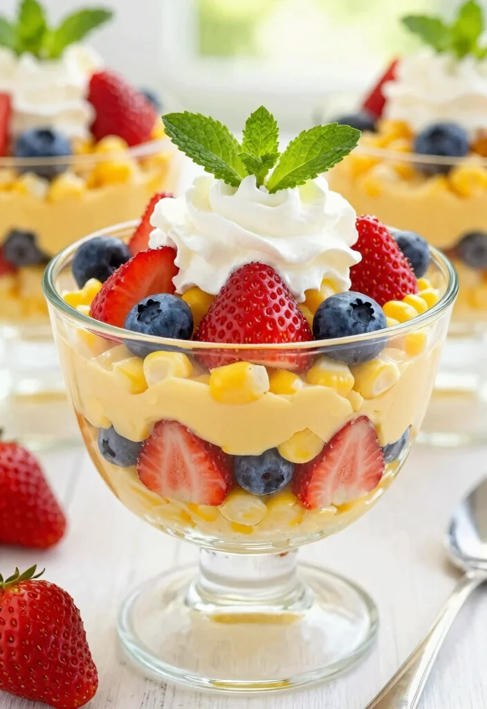 10 Corn Dessert Recipes for Sweet Comfort Baking 89 10 Corn Dessert Recipes for Sweet Comfort Baking - 9. Corn and Berry Trifle 1