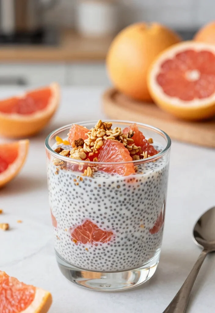 10 Grapefruit Dessert Recipes with Bright Citrus Flavor 12 10 Grapefruit Dessert Recipes with Bright Citrus Flavor - 2. Grapefruit Chia Pudding 1