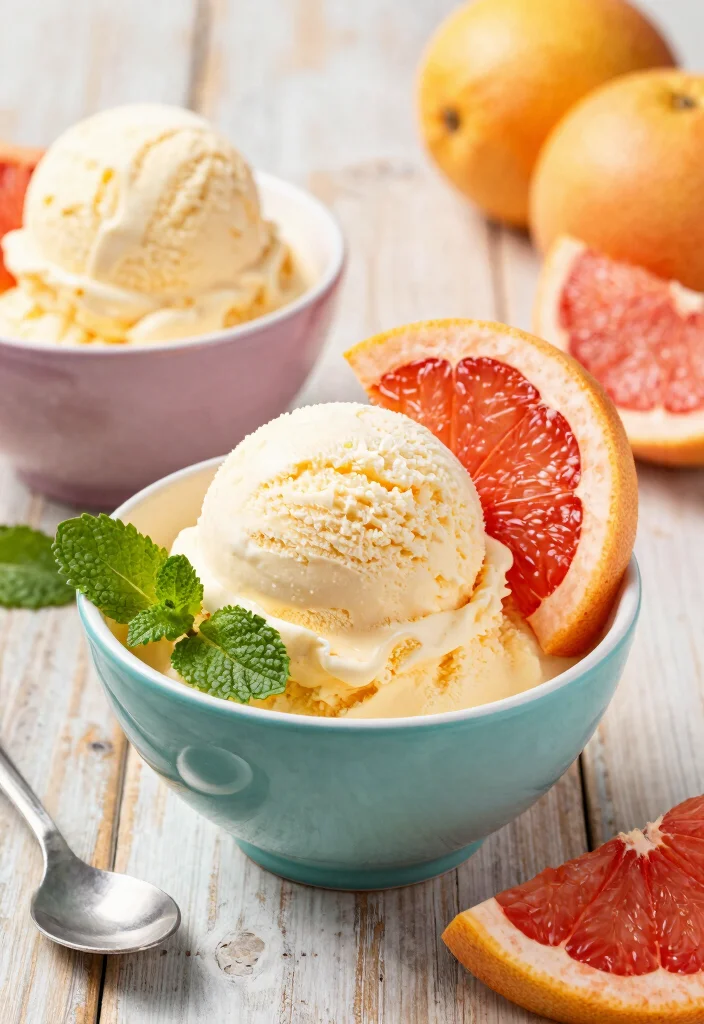 10 Grapefruit Dessert Recipes with Bright Citrus Flavor 78 10 Grapefruit Dessert Recipes with Bright Citrus Flavor - 8. Grapefruit Ice Cream 1