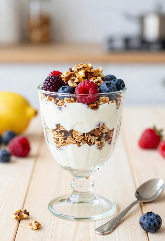 10 Healthy 5 Ingredient Recipes for Simple Clean Eating 3. Greek Yogurt Parfait 0