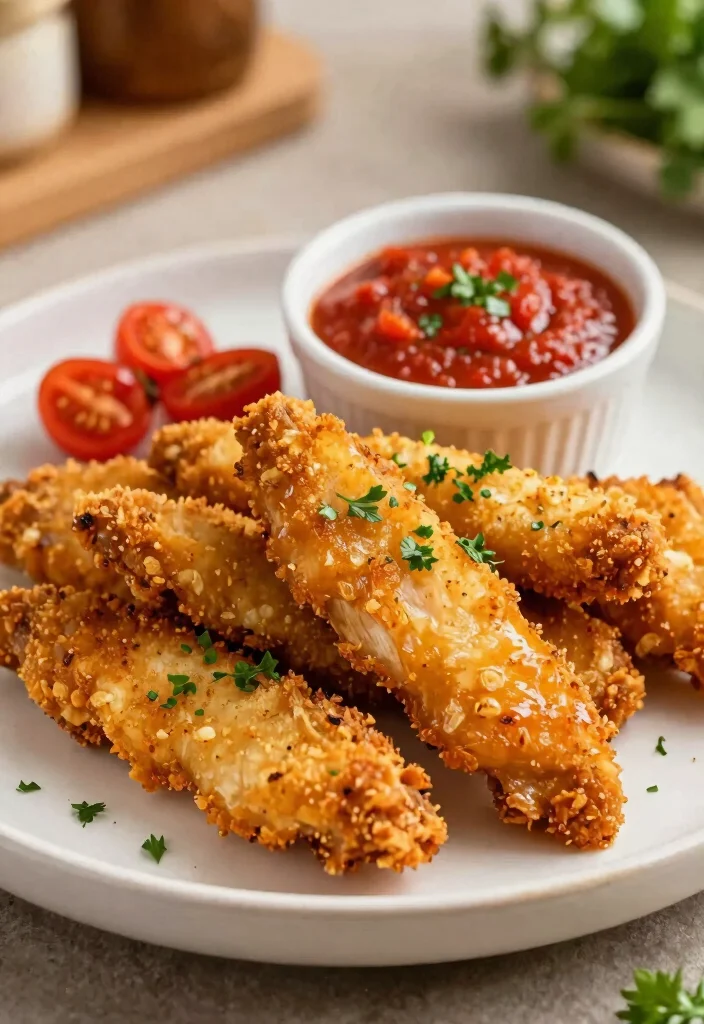 10 Keto Chicken Tender Recipes for Crispy Low Carb Meals - 10. Garlic Parmesan Keto Chicken Tenders 1