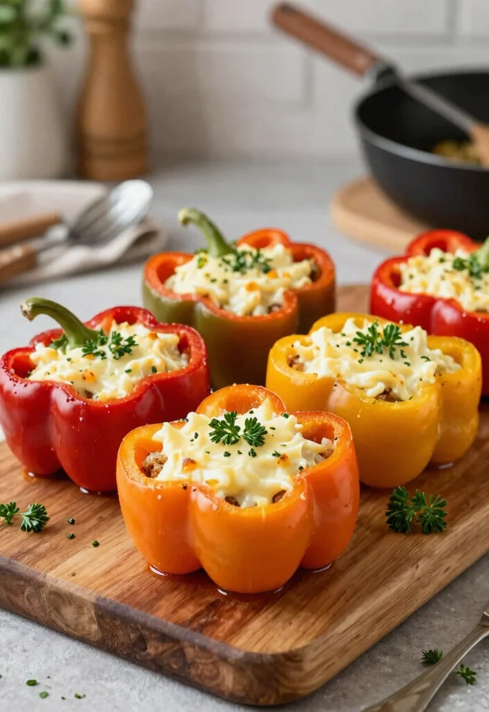 10 Keto Crawfish Recipes for Bold Low Carb Flavor - 6. Crawfish Stuffed Peppers 1