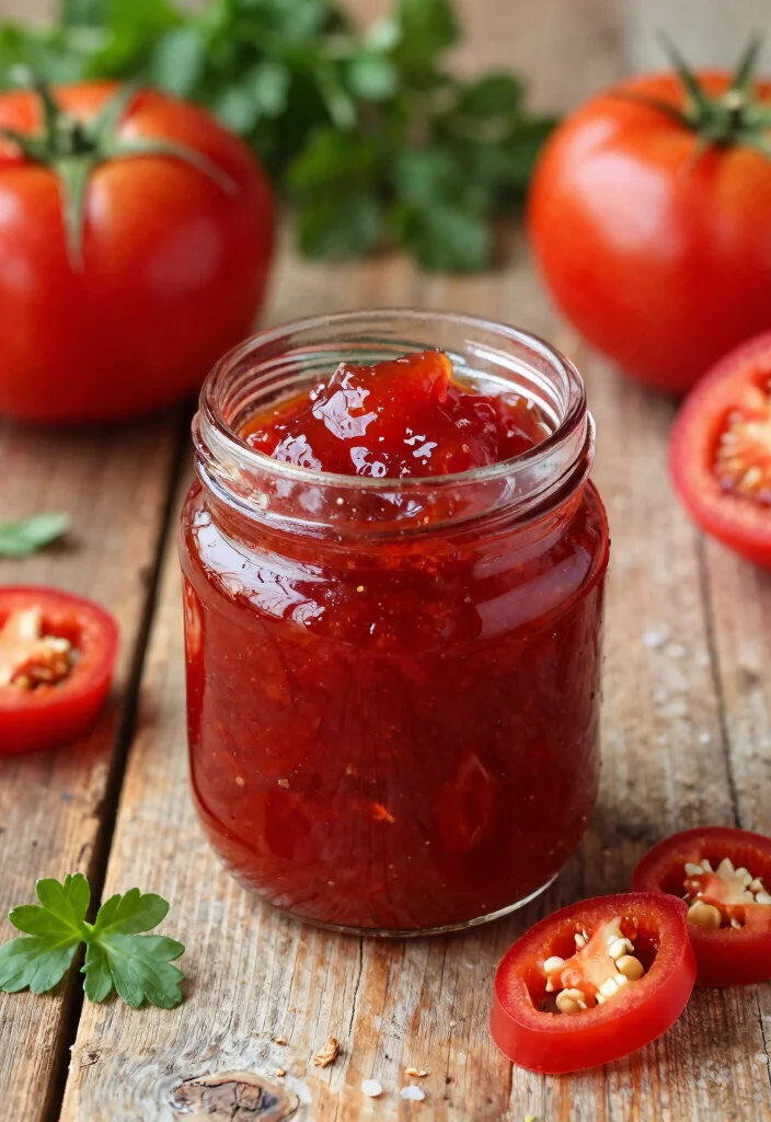 10 Keto Jelly Recipes for Sugar Free Spreads - 10. Spicy Tomato Jam 1