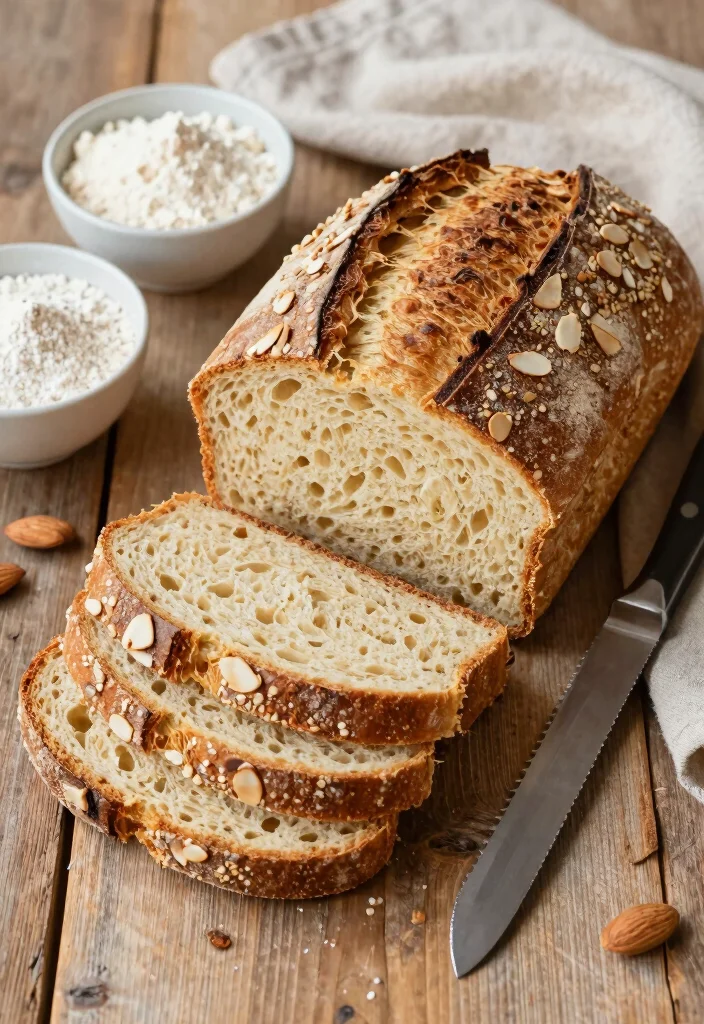 10 Keto Sandwich Bread Recipes for Low Carb Lunches - 2. Almond Flour Bread 1