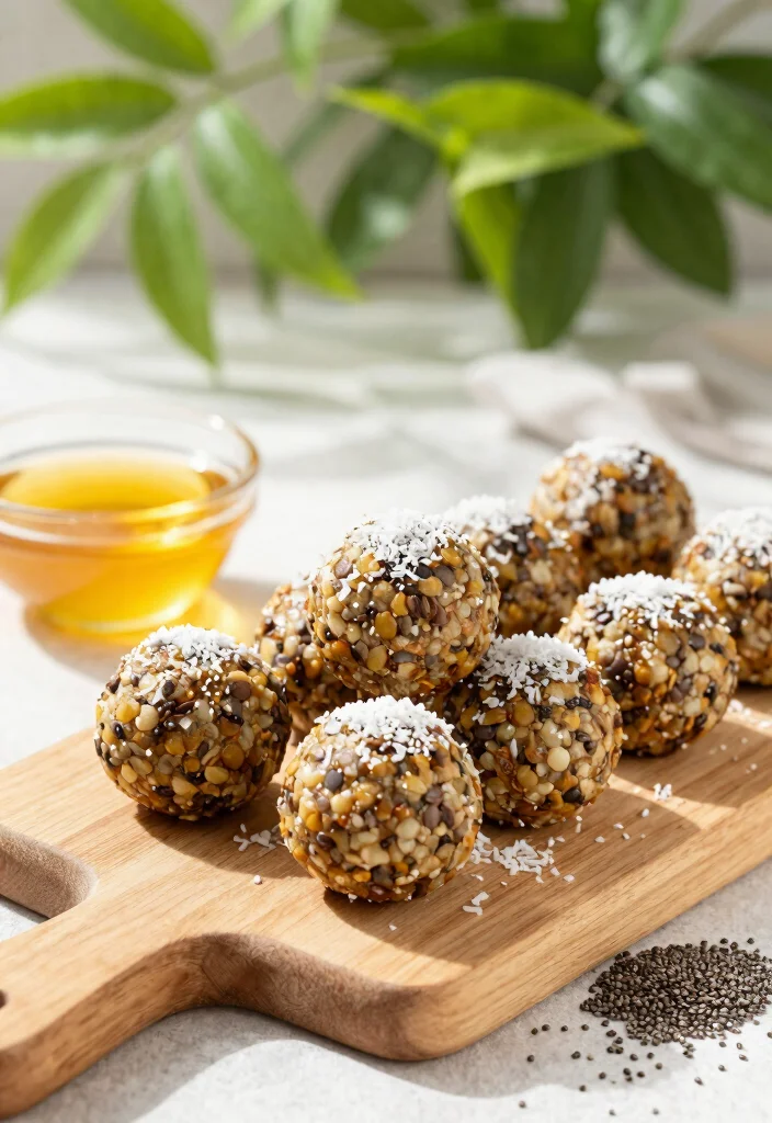 10 Lentil Dessert Recipes for Unexpected Sweet Treats - 4. Lentil & Coconut Energy Balls 1