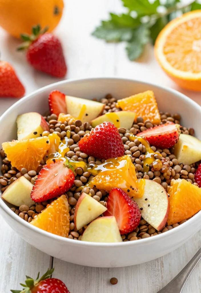 10 Lentil Dessert Recipes for Unexpected Sweet Treats - 9. Lentil Fruit Salad with Citrus Dressing 1
