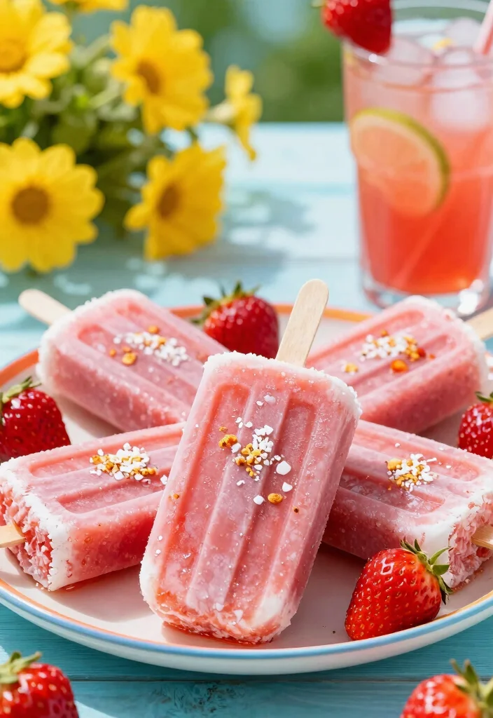 10 Low Carb Keto Air Fryer Dessert Recipes 67 10 Low Carb Keto Air Fryer Dessert Recipes - 7. Strawberry Coconut Popsicles 1