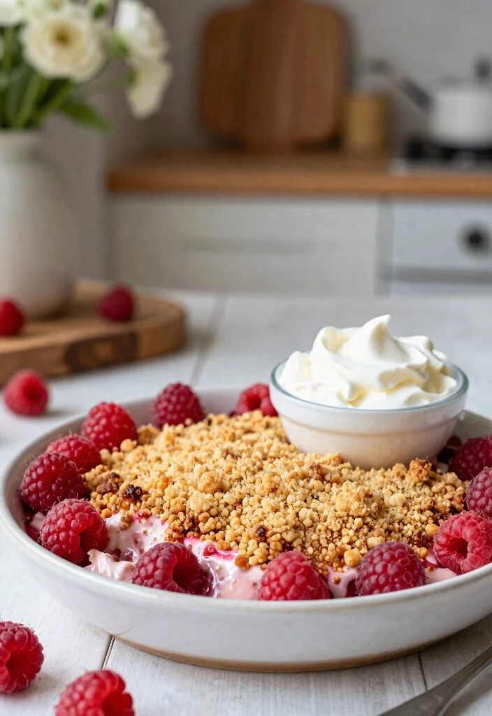 10 Low Carb Keto Air Fryer Dessert Recipes 89 10 Low Carb Keto Air Fryer Dessert Recipes - 9. Raspberry Cream Cheese Crumble 1