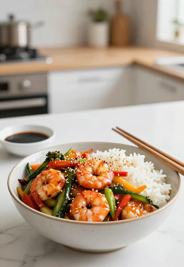 10 Minute Dinner Recipes for Fast Weeknight Meals 2. Quick Shrimp Stir Fry 0