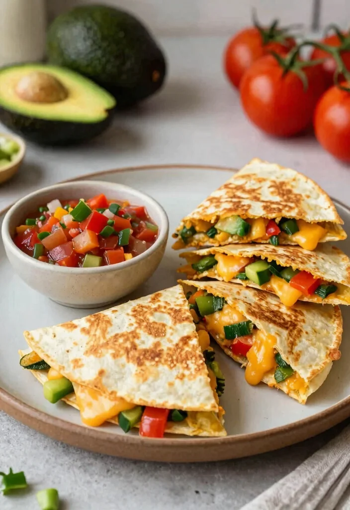 10 Minute Dinner Recipes for Fast Weeknight Meals 3. Veggie Packed Quesadillas 0