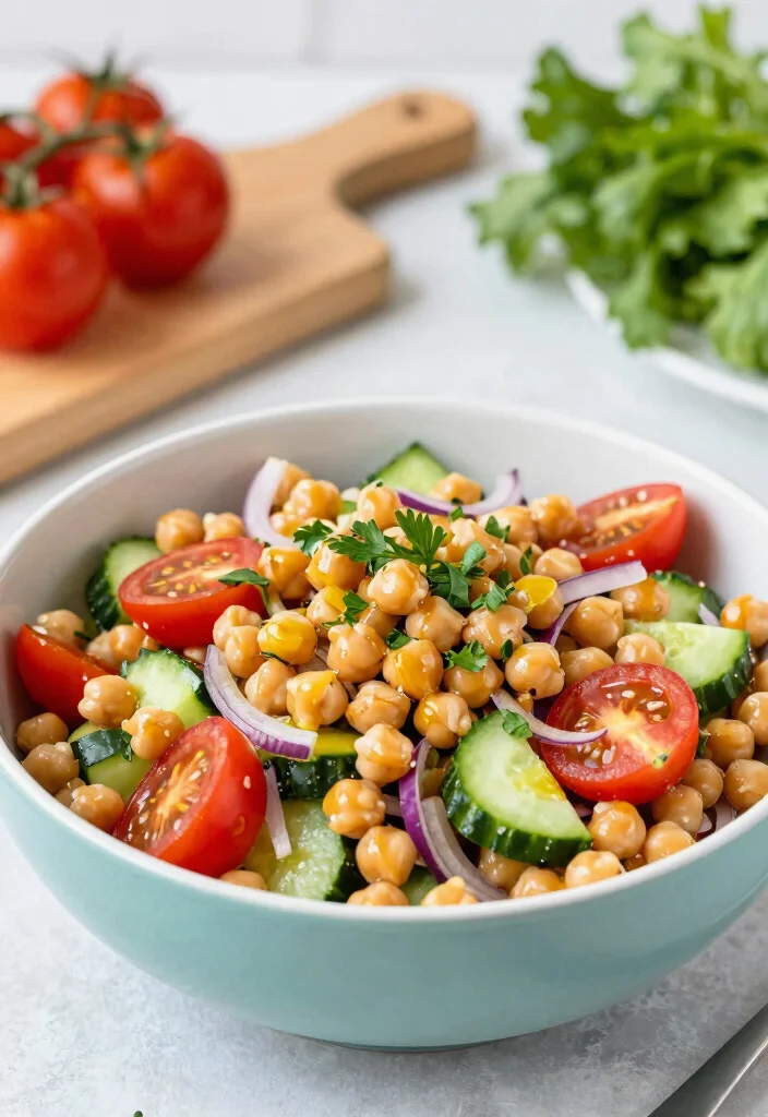 10 Minute Dinner Recipes for Fast Weeknight Meals 5. 10 Minute Chickpea Salad 0