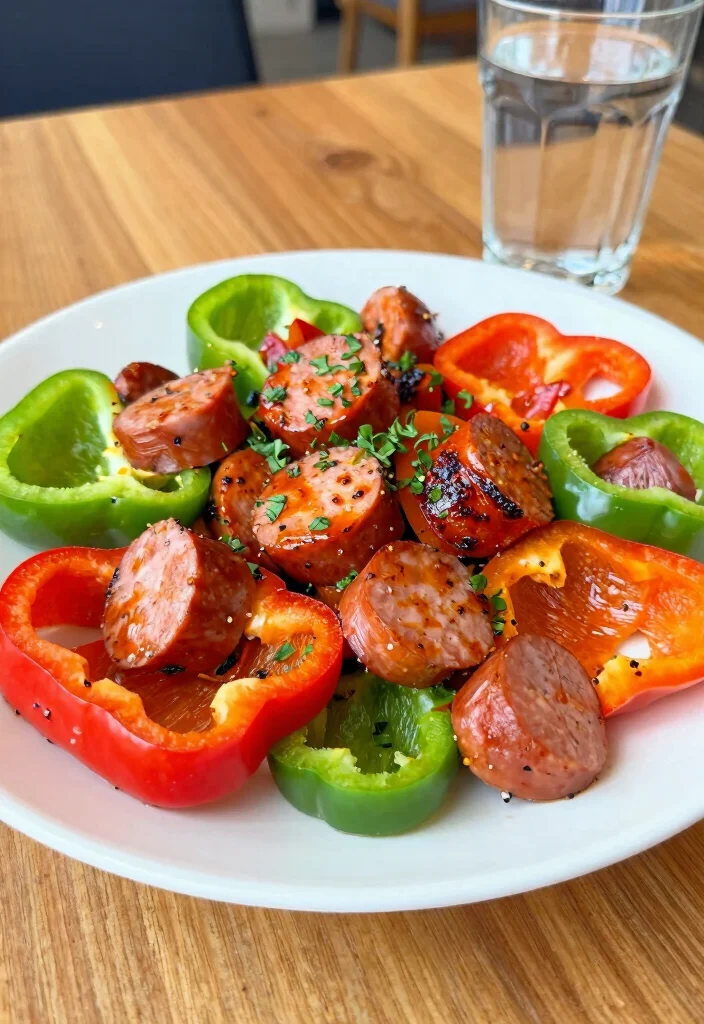 10 Minute Dinner Recipes for Fast Weeknight Meals 9. Spicy Sausage and Peppers 0