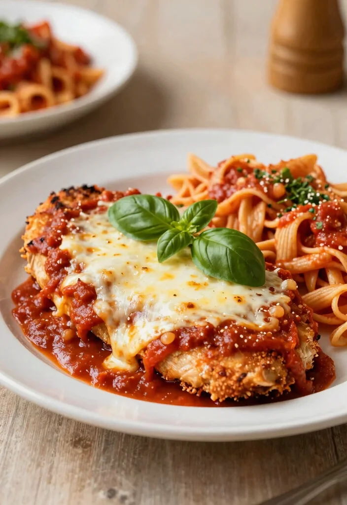 10 No Veggie Dinner Recipes for Simple Comfort Meals 78 10 No Veggie Dinner Recipes for Simple Comfort Meals - 8. Chicken Parmesan 1