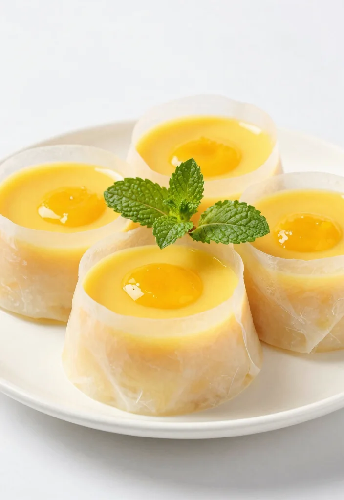10 Rice Paper Dessert Recipes for Light Crispy Treats 8. Coconut Mango Pudding with Rice Paper 0