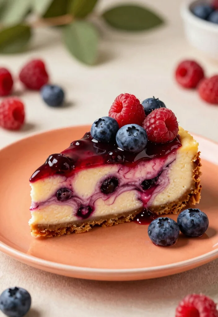 10 Vegan Cheesecake Recipes for Creamy Dairy-Free Desserts - 3. Berry Swirl Vegan Cheesecake 1