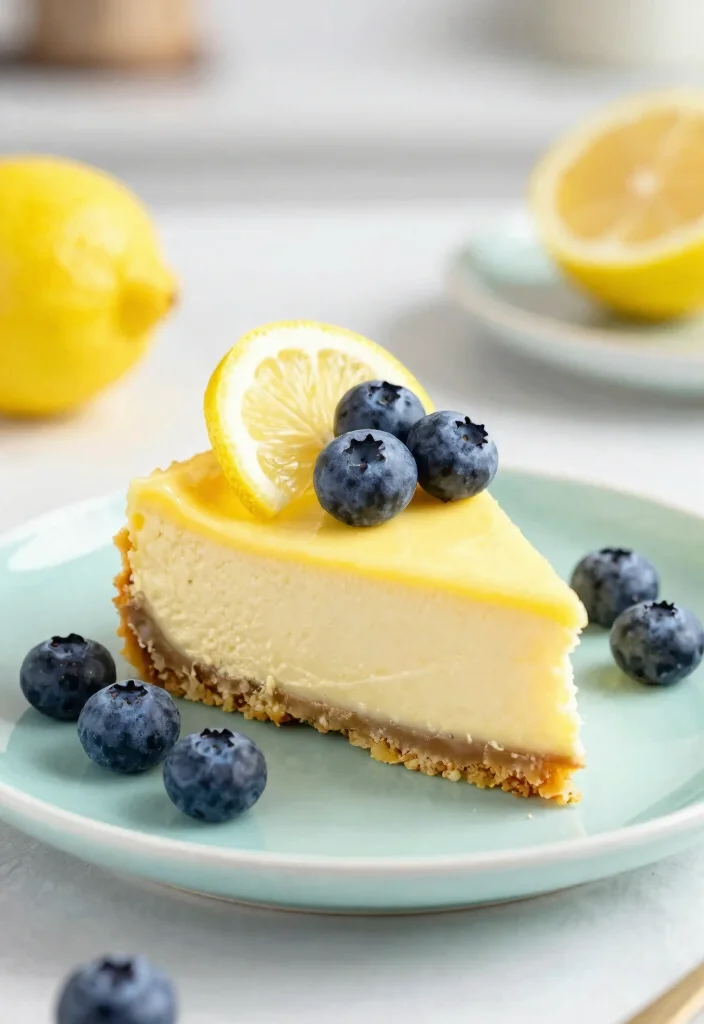 10 Vegan Cheesecake Recipes for Creamy Dairy-Free Desserts - 9. Lemon Blueberry Vegan Cheesecake 1