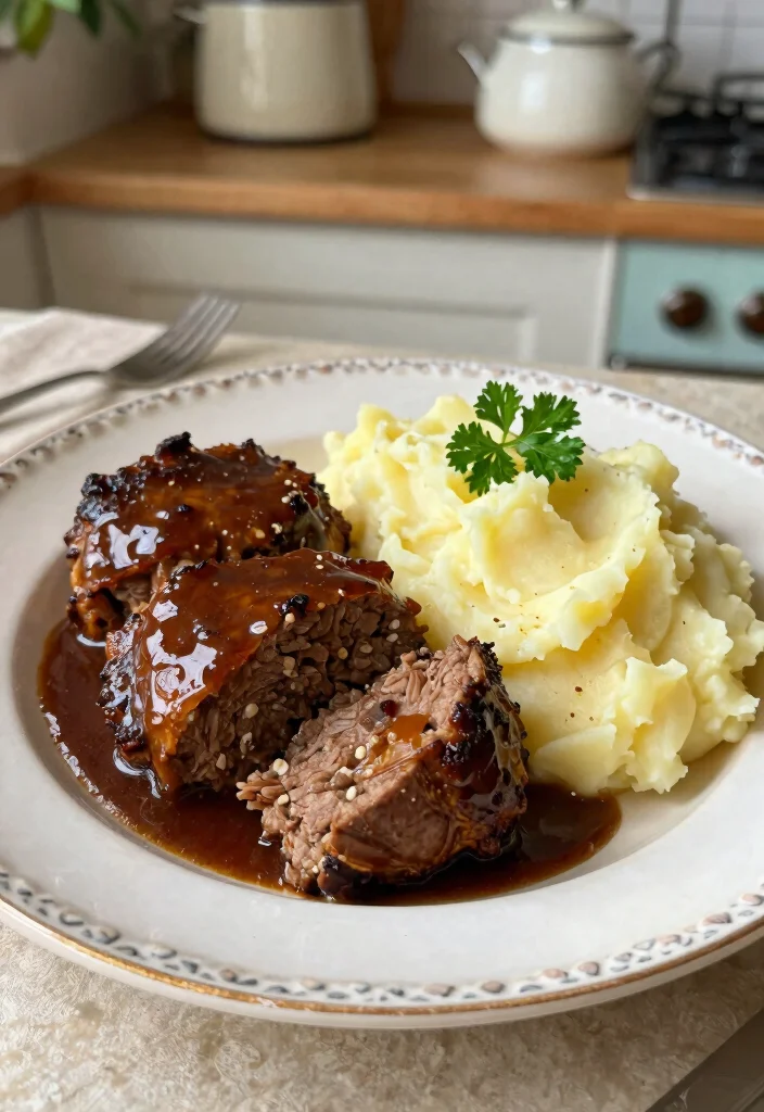 10 Vintage Dinner Recipes Inspired by Classic Home Cooking 2. Meatloaf with Mashed Potatoes 0