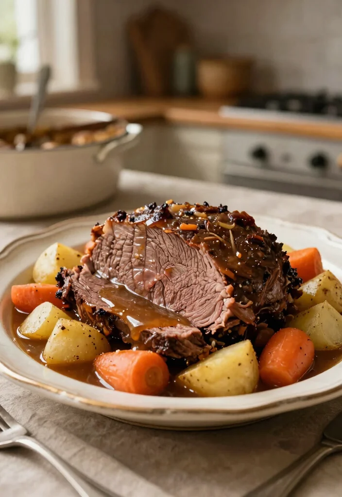 10 Vintage Dinner Recipes Inspired by Classic Home Cooking 4. Classic Pot Roast 0