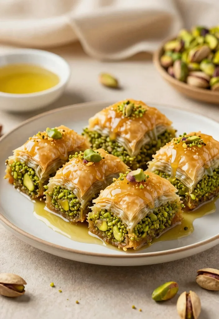 12 Aesthetic Dessert Recipes That Look as Good as They Taste - 10. Pistachio Baklava Rolls 1
