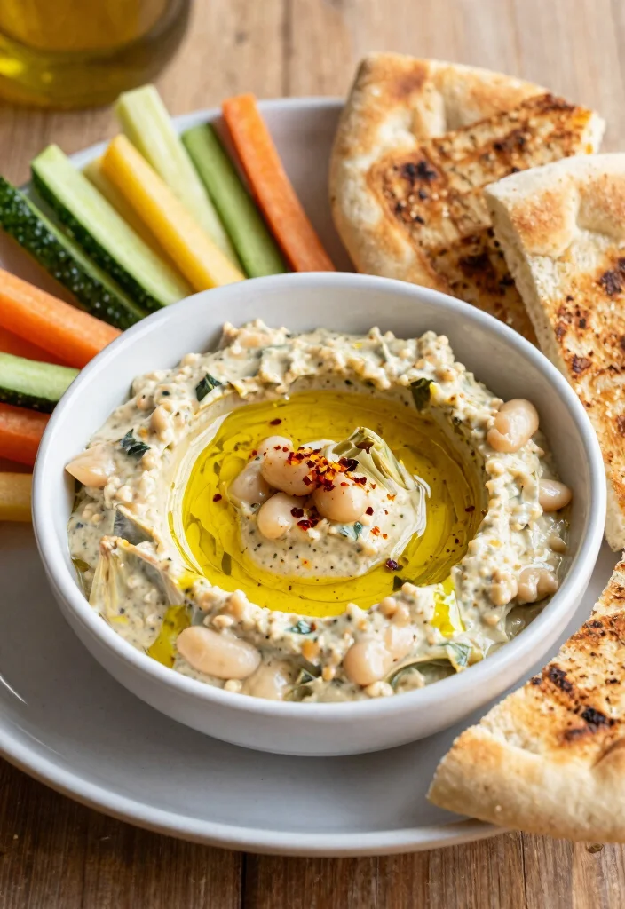 12 Artichoke Dinner Recipes for Rich Savory Dishes 56 12 Artichoke Dinner Recipes for Rich Savory Dishes - 6. Spicy Artichoke and White Bean Dip 1