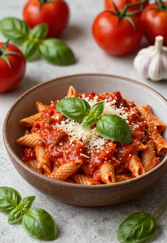 12 Basil Dinner Recipes for Fresh Aromatic Flavor 45 12 Basil Dinner Recipes for Fresh Aromatic Flavor - 5. Basil Tomato Cream Sauce Pasta 1