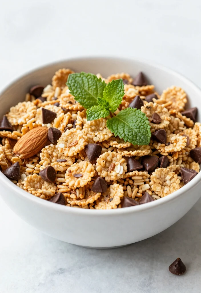 12 Clean Eating Healthy Trail Mix Recipes for Easy Snacks - 11. Minty Chocolate Chip Trail Mix 1