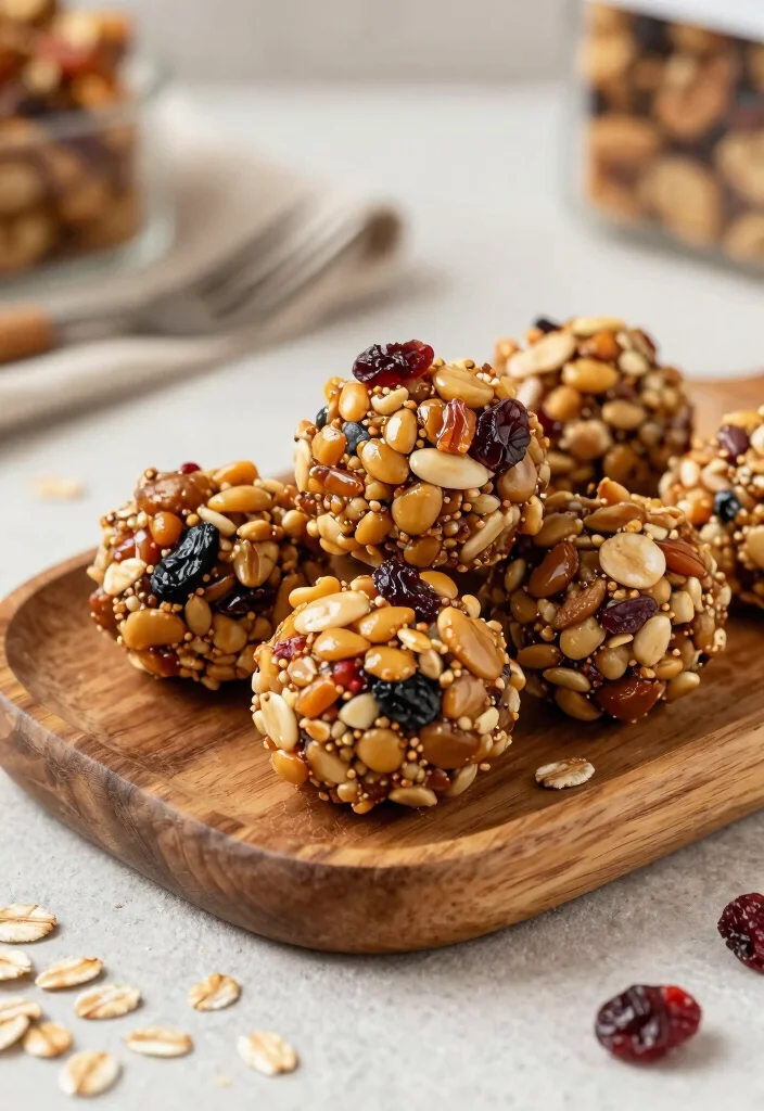 12 Clean Eating Healthy Trail Mix Recipes for Easy Snacks - 12. Chewy Trail Mix Energy Bites 1