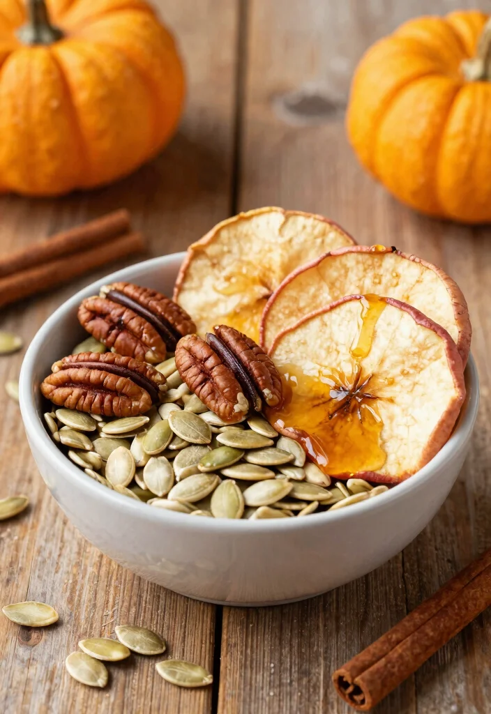 12 Clean Eating Healthy Trail Mix Recipes for Easy Snacks - 4. Sweet & Savory Pumpkin Spice Trail Mix 1