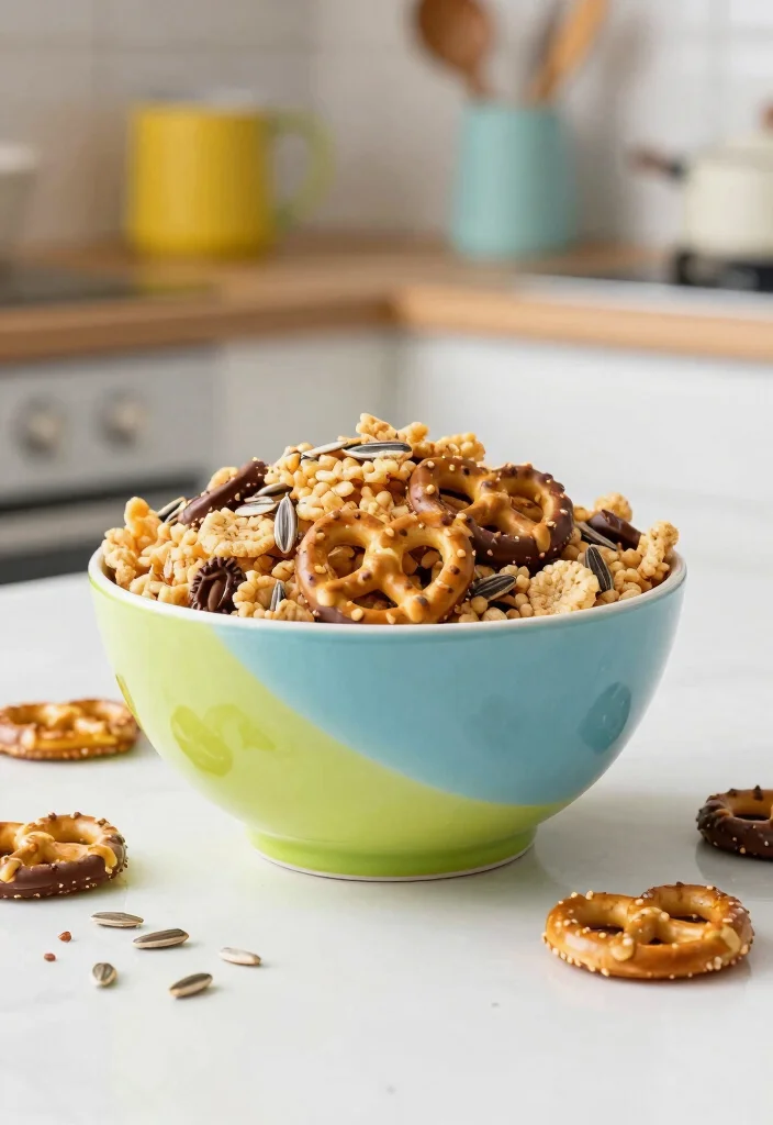 12 Clean Eating Healthy Trail Mix Recipes for Easy Snacks - 7. Nut-Free Crunchy Trail Mix 1