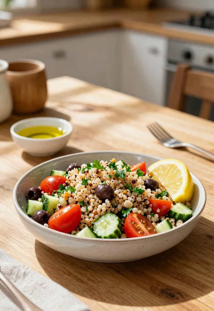 12 Cosy Dinner Recipes for Warm Comfort Nights 56 12 Cosy Dinner Recipes for Warm Comfort Nights 6. Mediterranean Quinoa Salad 0
