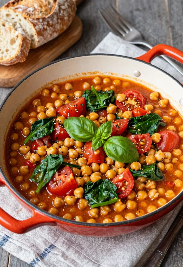 12 Easy One Pan Dinner Recipes for Quick Cleanup 122 12 Easy One Pan Dinner Recipes for Quick Cleanup 12. One Pan Tuscan Chickpea Stew 0