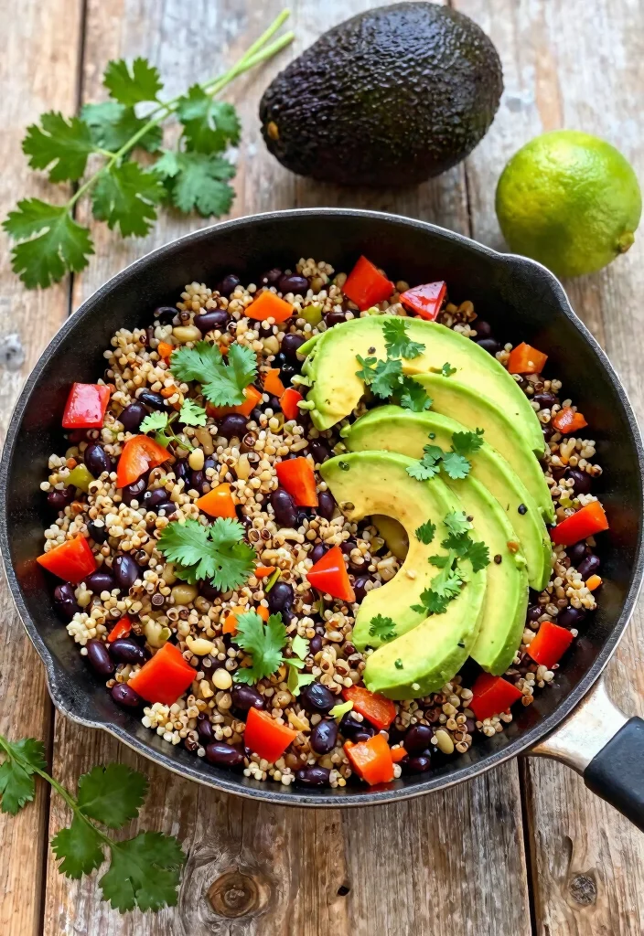 12 Easy One Pan Dinner Recipes for Quick Cleanup 12 12 Easy One Pan Dinner Recipes for Quick Cleanup 2. Quinoa and Black Bean Skillet 0