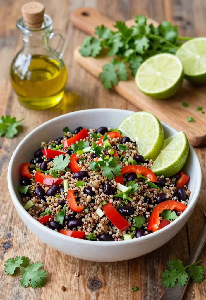 12 Eating Well Healthy Recipes for Balanced Living - 1. Quinoa & Black Bean Salad 1