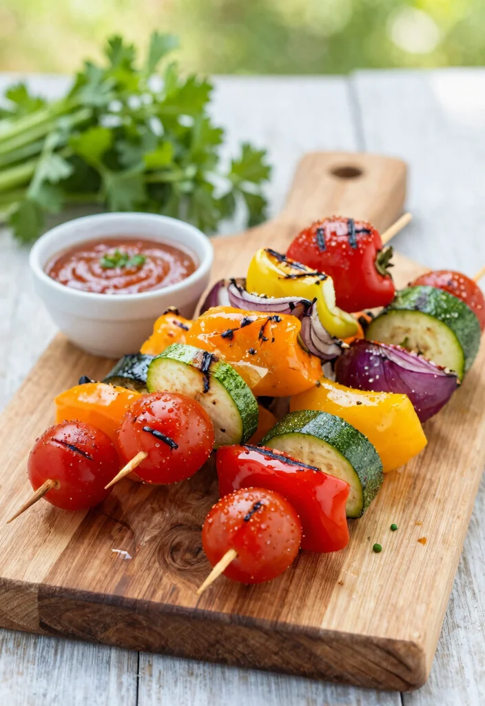 12 Eating Well Healthy Recipes for Balanced Living - 11. Grilled Vegetable Skewers 1