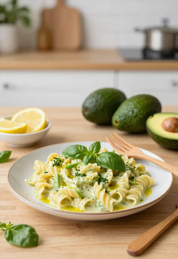 12 Eating Well Healthy Recipes for Balanced Living - 2. Creamy Avocado Pasta 1