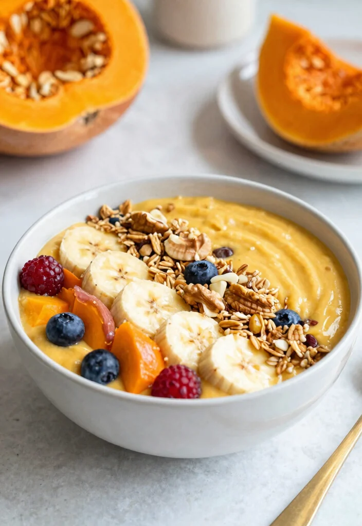 12 Healthy Acorn Squash Recipes for Cozy Nutritious Meals - 11. Acorn Squash Smoothie Bowl 1
