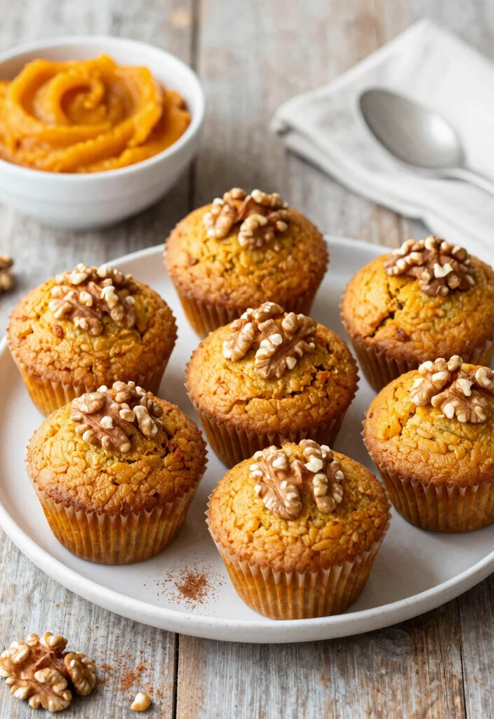 12 Healthy Acorn Squash Recipes for Cozy Nutritious Meals - 9. Acorn Squash Muffins with Walnuts 1