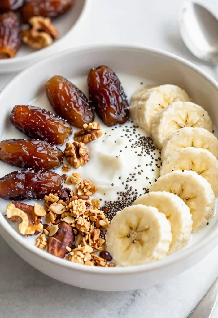 12 Healthy Medjool Date Recipes for Natural Sweet Snacks 67 12 Healthy Medjool Date Recipes for Natural Sweet Snacks - 7. Medjool Date and Nut Breakfast Bowl 1