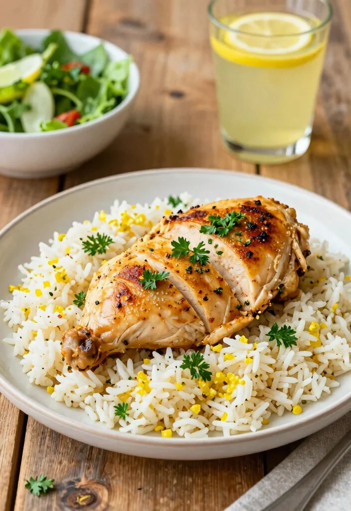 12 Homemade Dinner Recipes for Simple Everyday Cooking - 1. One-Pot Lemon Garlic Chicken and Rice 1